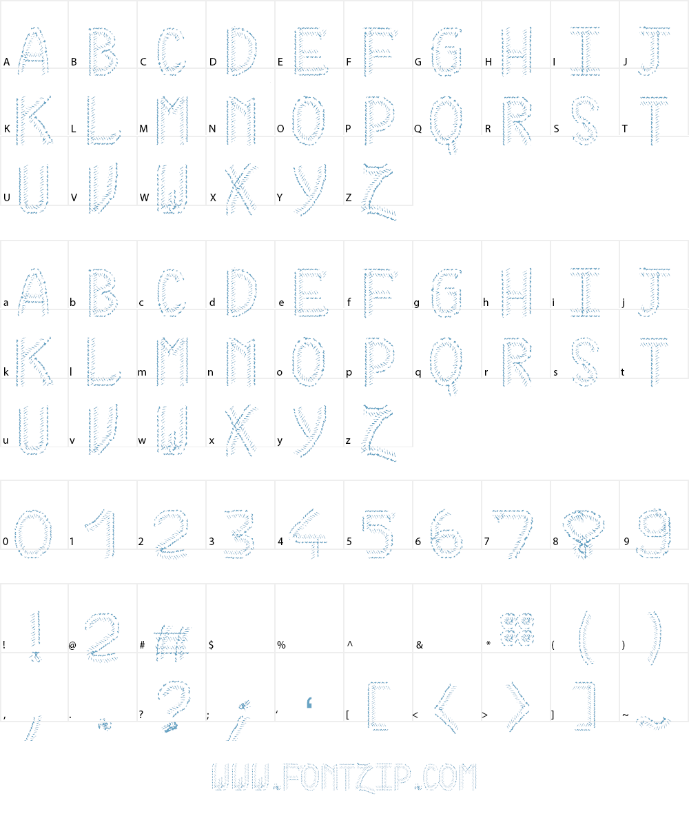 HKH Cold Cactus Font Character